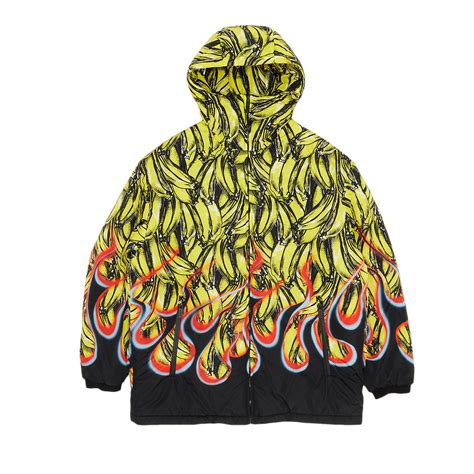 prada bananas and flames jacket|Buy Prada Bananas and Flames Padded Jacket .